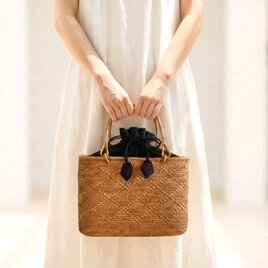 ✨9280円→8280円‼️SALE☆シンプルモチーフで大人の抜け感かごバッグ