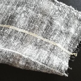 さわやか キッチンクロス(中) 手紡ぎリネン使用 房付き