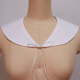 【つけ襟】定番デザイン！セーラーカラーの付け襟【白】