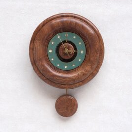 陶板の文字盤の振子時計 その12の画像