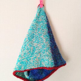 手編みのネックウォーマー。 エストニアのラムウールと手染めのメリノの画像