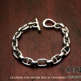 27 あずきブレスレット（アクセント彫刻コマ入り） | STRIXXX