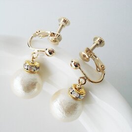 コットンパールｘロンデルのイヤリング