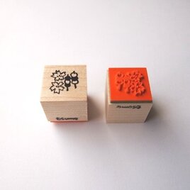 季節限定SALE // ＜ゴム製スタンプ＞花 も だんご も（春）