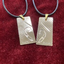 【wing】シンバルペアネックレス