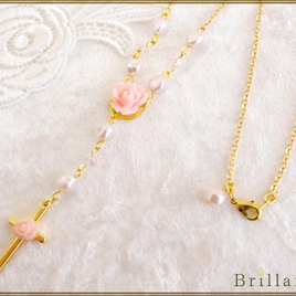 harmonia necklace(peach)の画像