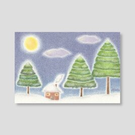 満月(ポストカード。5枚セット)