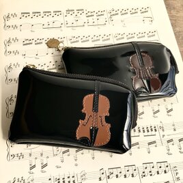 バイオリン　キーケース　コインケースの画像