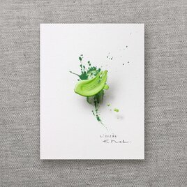 浮遊する筆触　【Layer 21286】 21 x 16cm 　額装