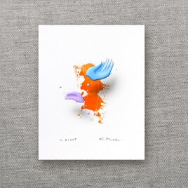 浮遊する筆触　【Layer 21227】 21 x 16cm 　額装