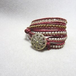 ラップブレスレット　red