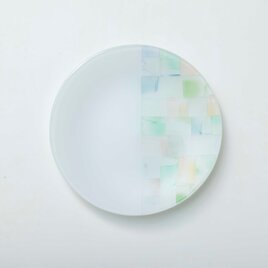 パッチワークのお皿(直径150ミリ)