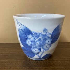 山紫陽花（青）のフリーカップの画像