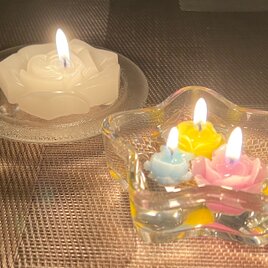 フラワーキャンドル【フローティングキャンドル付き】