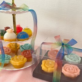 フラワーカップケーキ【全色セット】の画像