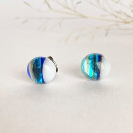 ガラス おさんぽ ピアス ／ イヤリング 一粒 シンプル 小さめ ギフト