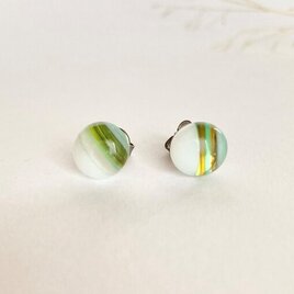 ガラス おさんぽ ピアス ／ イヤリング 一粒 シンプル 小さめ ギフト