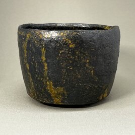 黒茶碗（半筒）の画像