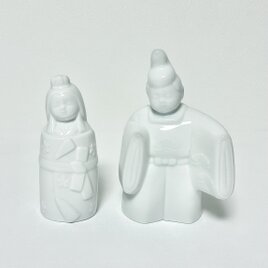 白磁の雛人形のペア