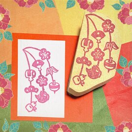 ⌘和のはんこ〓【吊るし飾り】6×3.5㎝