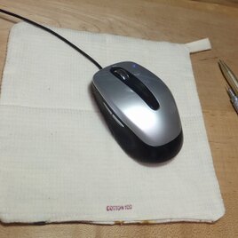 COTTON100洗えるマウスパッドWashable Mouse Pad（アイボリー）の画像