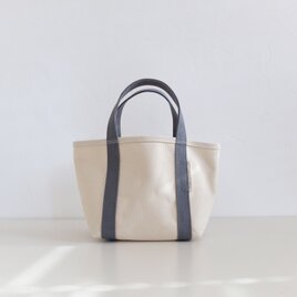 tote bag XS size キナリ×クールグレー（ハリのある帆布）の画像