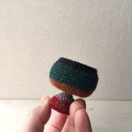 knit glass /　ブラック　グリーン　ブラウン　ワイン