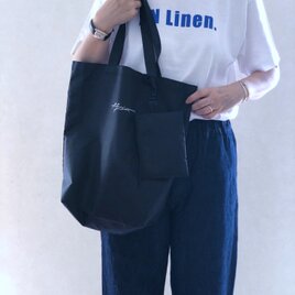 AN Linenオリジナルロゴポーチ付きbag(値下げ中）の画像