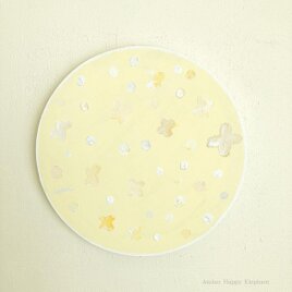 クリームいろのお花たち 原画の画像