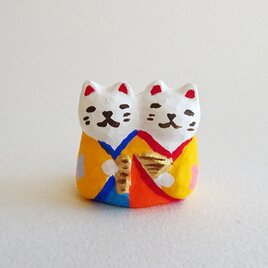 ＜特別価格＞レジン　ちびねこ雛人形　見本