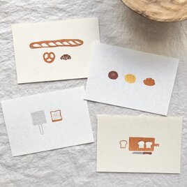 パンのポストカード4枚セットの画像