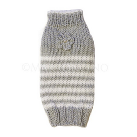 【犬のセーター】花＊花ボーダーセーター〔#13-020〕