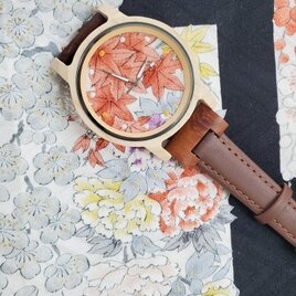 日本の美しさ。【江戸の粋】木製の腕時計（自然のぬくもりを日常に）の画像
