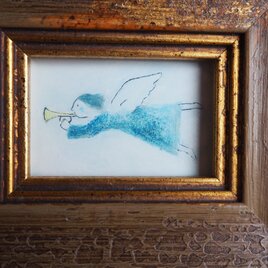 小さな絵・フレーム付き/new Messenger