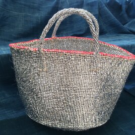メタルチック サイザル バッグ /Metaltic agave sisalana bag/silverの画像