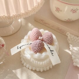 いちごケーキキャンドル｜韓国インテリア・ウェルカムスペース・結婚祝い・誕生日ギフト