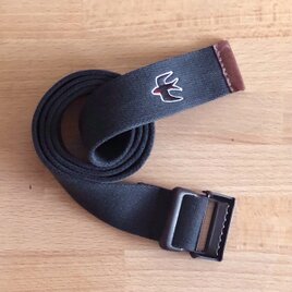 つばめ ビンテージコットンベルト 墨黒 38mm [ユニセックス]