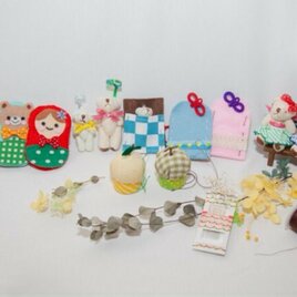 知育、心を育てよう 4歳からできるお裁縫：針育キット 初級編 【6種類セット】の画像