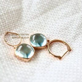 K10[blue topazの石言葉]ピアス set