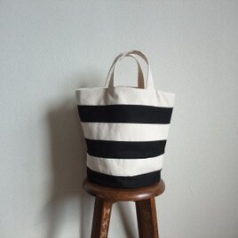 simasima+きいろ　バケツ型トートバック