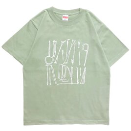 DRAWING・セージグリーン・Tシャツ【2TN-023-SG-W】の画像