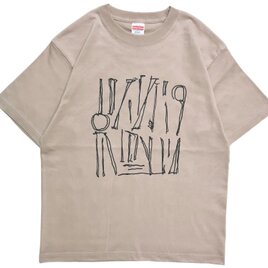 DRAWING・スモーキーピンク・Tシャツ【2TN-023-SP-B】の画像