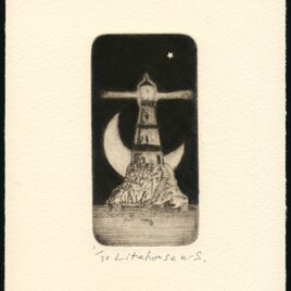 灯台／銅版画の画像