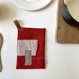 赤い小さななべつかみ　2