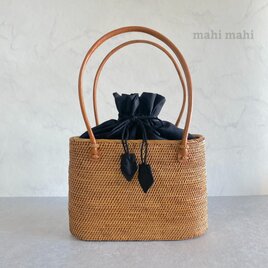 定番のベーシックデザイン☆カジュアルに使えるかごバッグ♪アタバッグ ハンドバッグの画像