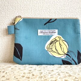 リバティminiフラットポーチ scattered roses