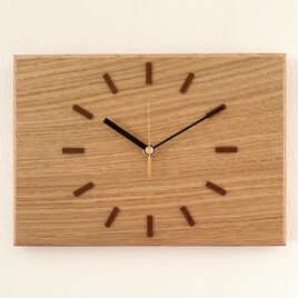 オーク材 掛け時計