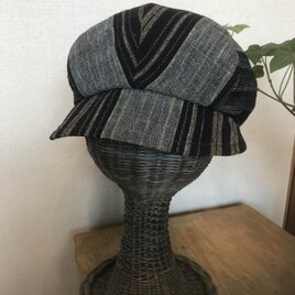 アンティーク木綿キのャスケット帽子の画像