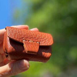 イタリアンレザー　ふっくらコインケースの画像