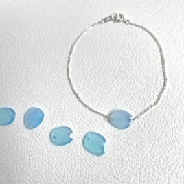 Porgy Bracelet-Sea Blue Chalcedonyの画像